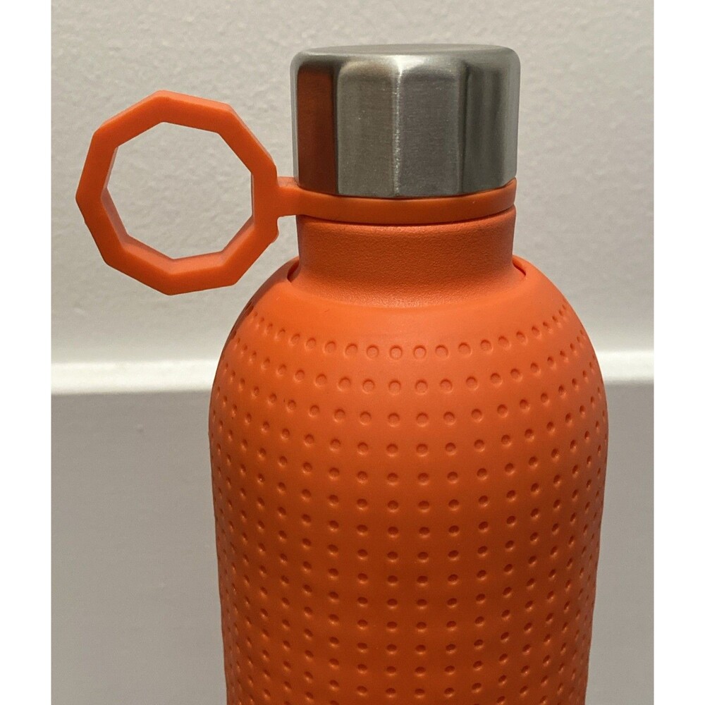 Starbucks 20 Oz Water Bottle Thermal Orange Rubber Sleeve Stainless Steel NEW - Picture 5 of 9